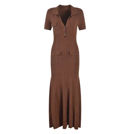 Self - brown dress
