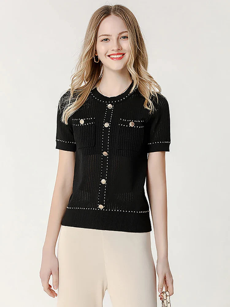 Black Knit top