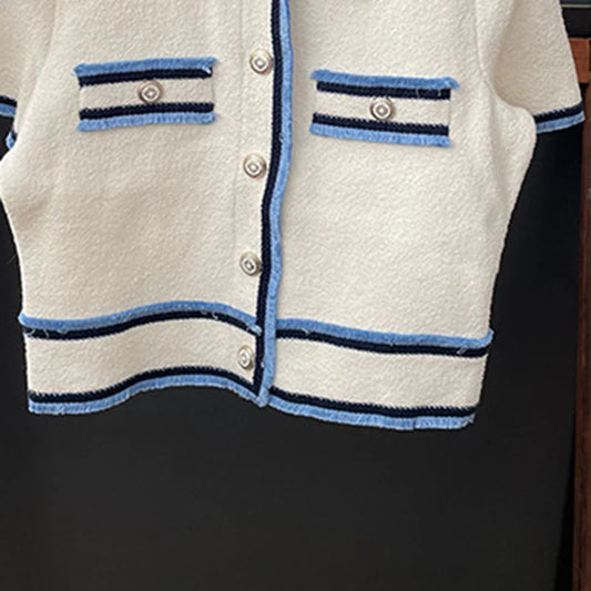 Sandro set - white & blue