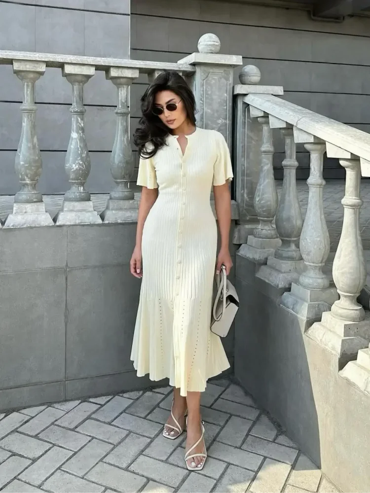Sandro - Creme dress