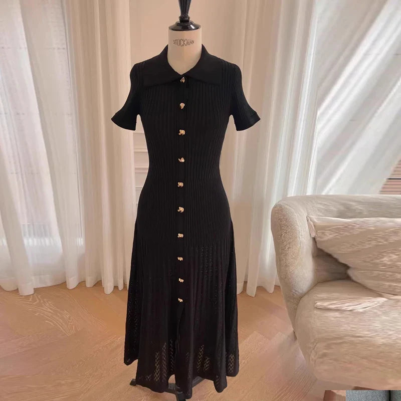 Sandro - long knit dress